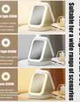 LED Mirror Makeup Storage Box