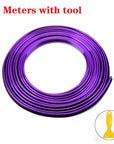 Alt Text: Vibrant car trim moulding tape in multiple colors, ideal for personalizing both interior and exterior car designs.