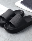 Soft Home Couple Slippers - Matching Non-Slip Indoor Cozy Slippers