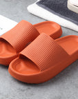 Soft Home Couple Slippers - Matching Non-Slip Indoor Cozy Slippers