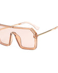 Oversize Sunglasses Fashion Style Square Sun Glasses One Pieces Mirror Lens UV400 Women Men Brands