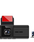 FOCUWAY T5 dash cam featuring a hidden driving recorder design with front and rear dual lenses for full vehicle coverage. Equipped with 170° shooting angle and 12 million pixels, it captures clear footage of both the front and rear, ideal for discreet installation on the front windshield.