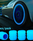 Fluorescent Night Glowing Valve Caps