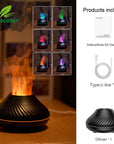Volcano humidifier essential oil diffuser Volcano-shaped humidifier with essential oil diffusion Aromatherapy volcano humidifier for home wellness Essential oil diffuser in volcano design for ambiance Volcano-inspired humidifier with aromatherapy benefits Ultrasonic volcano humidifier with essential oil capability Volcano-shaped diffuser for soothing mist and aroma Decorative volcano humidifier with essential oils Volcano-themed essential oil diffuser for relaxation
