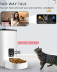 Pet Feeder,6L Automatic Pet Feeder for Cats and Dogs,1080P Camera, Voice with App Control