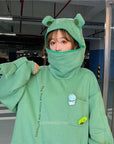 Unisex Frog Zipper Hoodie – Cute & Cozy Frog Sweatshirt