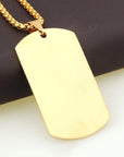 Classic Military Necklace | Timeless Men’s Jewelry with Personalized Dog Tags