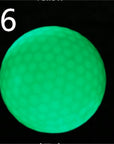 LED golf ball with flashing lights, made from durable Dupont Sarin material. Ideal for nighttime golf, featuring a 42.6mm size and 45-gram weight for high visibility and easy tracking in low-light conditions