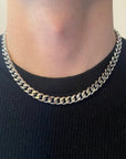 Daily Wearing Cuban Link Chain Choker - Gold Minimalist Jewelry for Him & Her