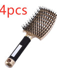 Hairbrush Anti Klit Brushy Haarborstel Women Detangler Hair Brush Bristle Nylon Scalp Massage Teaser Hair Brush Comb