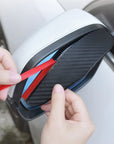 Car Rearview Mirror Carbon Fiber Rain Cover