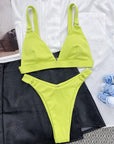 Brazilian swimwear set Flattering bikini set Brazilian-cut bikini bottom Stylish bikini top High-quality swimwear ensemble Beach-ready swimwear set Poolside fashion statement Curve-accentuating swim set Summer-ready bikini set Confidence-boosting swimwear outfit