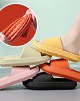 Soft Home Couple Slippers - Matching Non-Slip Indoor Cozy Slippers