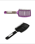 Hairbrush Anti Klit Brushy Haarborstel Women Detangler Hair Brush Bristle Nylon Scalp Massage Teaser Hair Brush Comb
