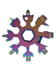 Multi-function snowflake tool Portable multitool Snowflake-shaped tool 18-in-1 multitool Compact snowflake tool Outdoor adventure tool Handy pocket tool Stainless steel multitool Versatile snowflake tool All-in-one snowflake gadget
