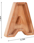 Twenty-Six Letter Wooden Piggy Bank Alphabet Piggy Bank Wooden Coin Bank with Letters Educational Piggy Bank Children's Wooden Savings Bank Personalized Wooden Money Box Alphabetical Coin Bank Kids' Educational Savings Bank Letter-shaped Piggy Bank Wooden Alphabet Money Jar