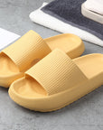 Soft Home Couple Slippers - Matching Non-Slip Indoor Cozy Slippers
