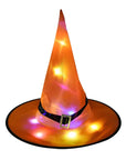 Witch hat with LED light Light-up witch hat for Halloween LED illuminated witch hat Glowing Halloween witch hat Witch costume accessory with lights LED witch hat for spooky night vibes Illuminated hat for witchy costumes Lighted Halloween witch hat for parties Glowing accessory for witch costumes LED light-up hat for Halloween festivities