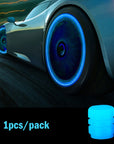 Fluorescent Night Glowing Valve Caps