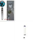 Shower Head Water Saving Flow 360 Degrees Rotating With Small Fan ABS Rain High Pressure Spray Nozzle Bathroom Accessories