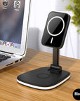 Wireless charger Magnetic charger Fast charging Folding design Multi-device charger Portable charger 15W charger Tech accessories Charging station Travel essentials