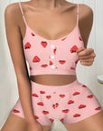Women's print pajama set: adorable, Cute pajama set for women, Women's adorable print sleepwear, Stylish pajama set with cute design, Adorable women's sleepwear ensemble, Fashionable print pajamas for her, Women's comfy and cute pajama set, Trendy sleepwear with adorable print, Cute lounge set for women, Fashion-forward women's pajama set with print,