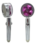 High pressure low flow shower head with hose, designed for optimal water flow and efficient performance.