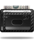 A lightweight yet durable wallet made from high-quality carbon fiber, designed with a secure AirTag slot for effortless tracking and style