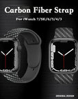Sleek and stylish carbon fiber Apple Watch band designed for durability and luxury, offering a premium upgrade to your Apple Watch accessories.
