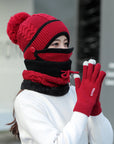 Plus velvet thick bib mask made with soft velvet and plush fabric for maximum warmth and comfort in cold weather.
