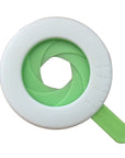 Close-up of a durable plastic spaghetti portion tool used for accurately measuring pasta portions, featuring a compact and easy-to-use design. Ideal as a pasta measuring tool, spaghetti measuring tool, spaghetti measurer, and versatile pasta measurer tool for home kitchens.