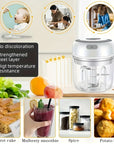 Electric Garlic Crusher – Compact Wireless Food Chopper for Easy Cooking