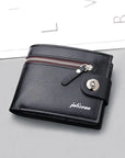 Men's Retro Woven Pattern Leather Wallet – Vintage & Stylish Bifold Wallet