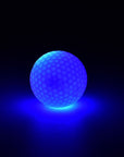 LED golf ball with flashing lights, made from durable Dupont Sarin material. Ideal for nighttime golf, featuring a 42.6mm size and 45-gram weight for high visibility and easy tracking in low-light conditions