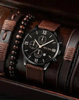 Luxury Men’s Business Watch Set – Professional, Minimalist & Waterproof Timepieces