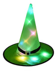 Witch hat with LED light Light-up witch hat for Halloween LED illuminated witch hat Glowing Halloween witch hat Witch costume accessory with lights LED witch hat for spooky night vibes Illuminated hat for witchy costumes Lighted Halloween witch hat for parties Glowing accessory for witch costumes LED light-up hat for Halloween festivities