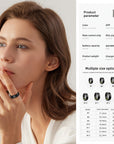 Smart ring fitness tracker with sleek design, IP68 waterproof rating, and wireless connectivity. Tracks steps, calories, distance, sleep, and more, compatible with iPhone and Android devices