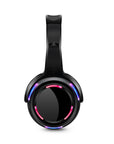 Silent disco headphones with head-mounted design, 40mm driver, and 600mAh rechargeable lithium battery. Perfect for silent parties and headphone party events, featuring a 3.5mm plug and high-quality sound with a frequency range of 20-20,000Hz.