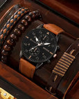 Luxury Men’s Business Watch Set – Professional, Minimalist & Waterproof Timepieces