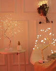 This led copper wire light adds a warm Nordic touch to your bedroom, versatile led copper wire light, powered by USB or battery, perfect for ambient lighting.nordic-style led copper wire light, bringing minimalist elegance to your space..