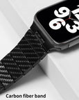 A premium, lightweight sports watch band made of high-quality carbon fiber for active lifestyles. Perfect for fitness enthusiasts and sports watch users.