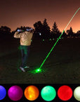 LED golf ball with flashing lights, made from durable Dupont Sarin material. Ideal for nighttime golf, featuring a 42.6mm size and 45-gram weight for high visibility and easy tracking in low-light conditions