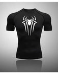 A high-performance men's compression shirt designed for gym workouts, offering moisture-wicking and breathable sportswear features.
