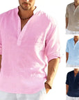 A lightweight MensLinenShirt made from breathable NaturalFabrics, ideal for casual summer wear and BeachVibes.
