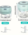 Compact USB-powered electric garlic chopper for quick meal prep. Lightweight, rechargeable mini chopper ideal for garlic and veggies. Portable, wireless design with durable and efficient performance