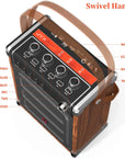 Portable Bluetooth karaoke machine for adults and kids, with 2 wireless microphones, perfect for parties, events, and home use. Offers high-quality sound and fun!