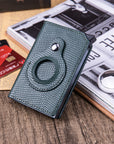 Stylish Minimalist Wallet for Men, crafted from metal, offering anti-theft features and a built-in Bluetooth tracker.