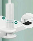 Universal 360 rotating lazy tablet phone holder stand with multi-angle adjustment and spiral base. Ideal for hands-free viewing of phones and tablets at various heights and angles