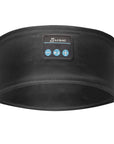 A pink Bluetooth music headband designed as a wireless eye mask, featuring hands-free calling, voice control, and stereo sound. Ideal for running, relaxing, or sleeping, offering a comfortable, head-mounted fit with Bluetooth 5.0 connectivity.