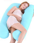 U-shape pillow offering ergonomic full-body support, ideal for side sleepers, pregnant women, and those seeking relief from back pain, crafted with soft, high-quality materials for ultimate comfort.